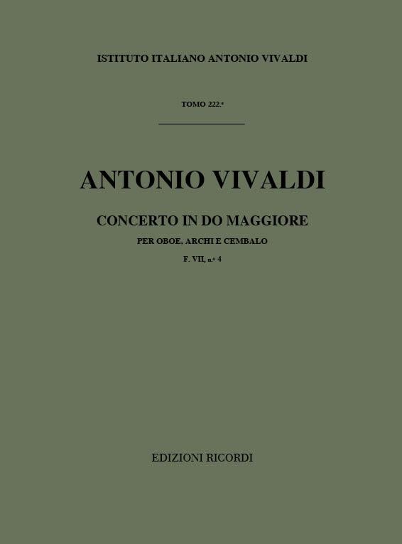 Concerti Per Ob., Archi E B.C.: In Do Rv 451